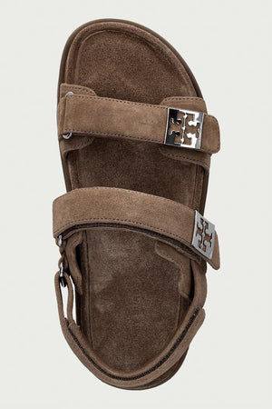 Tory Burch kadın süet Mellow Sport Sandal sandalet