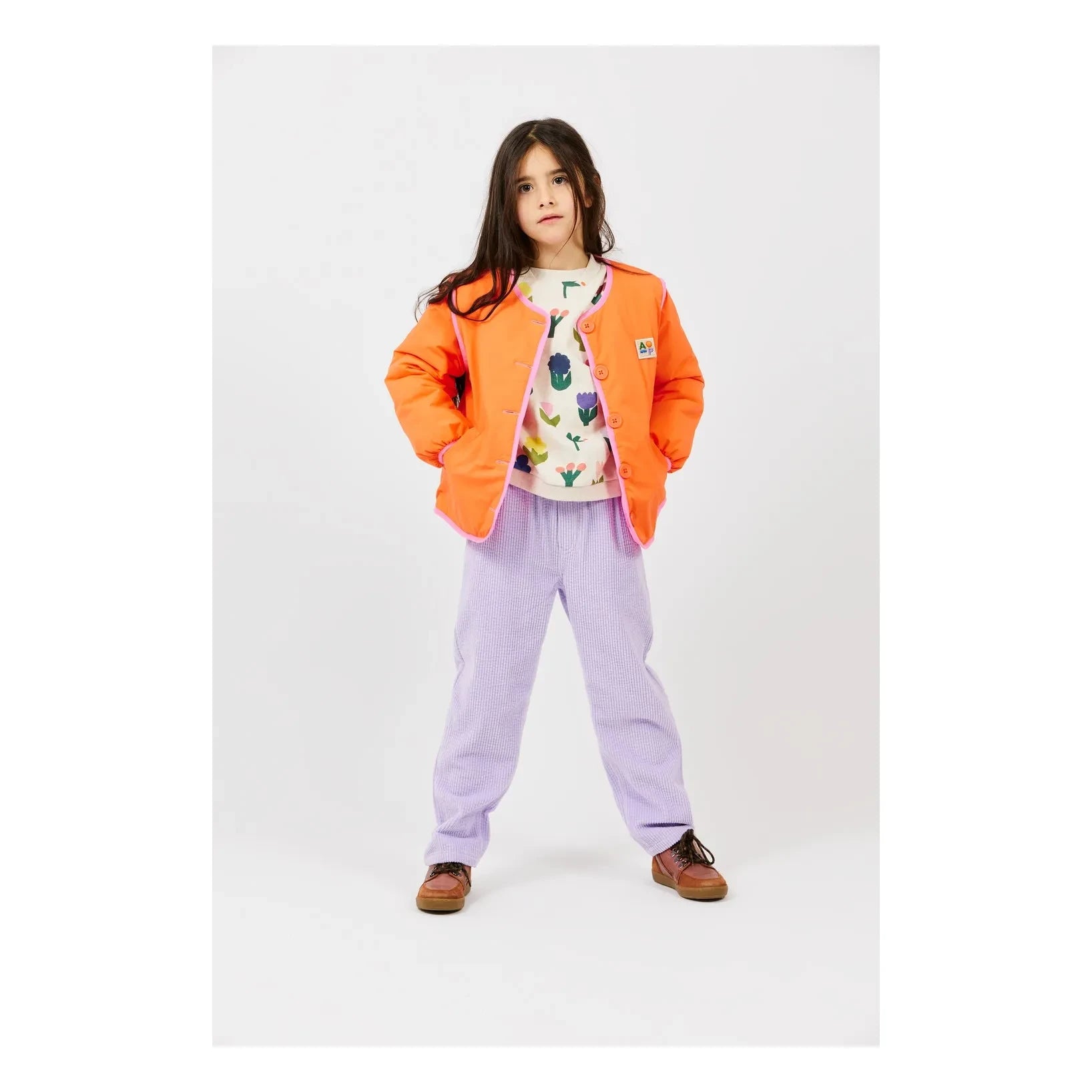 Arsène et Les Pipelettes - Organik Pamuklu Çiçek Desenli Sweatshirt | Yeşil