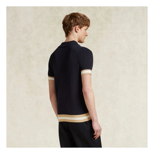 Ché Studios - Quinn Baumwoll-Poloshirt | Marineblau
