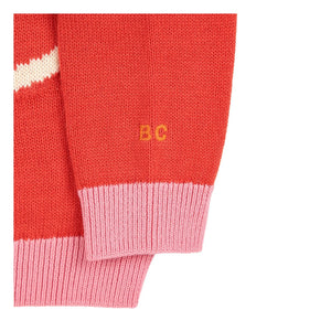 Bobo Choses - Schaukelpferd-Pullover aus Bio-Baumwolle | Rot