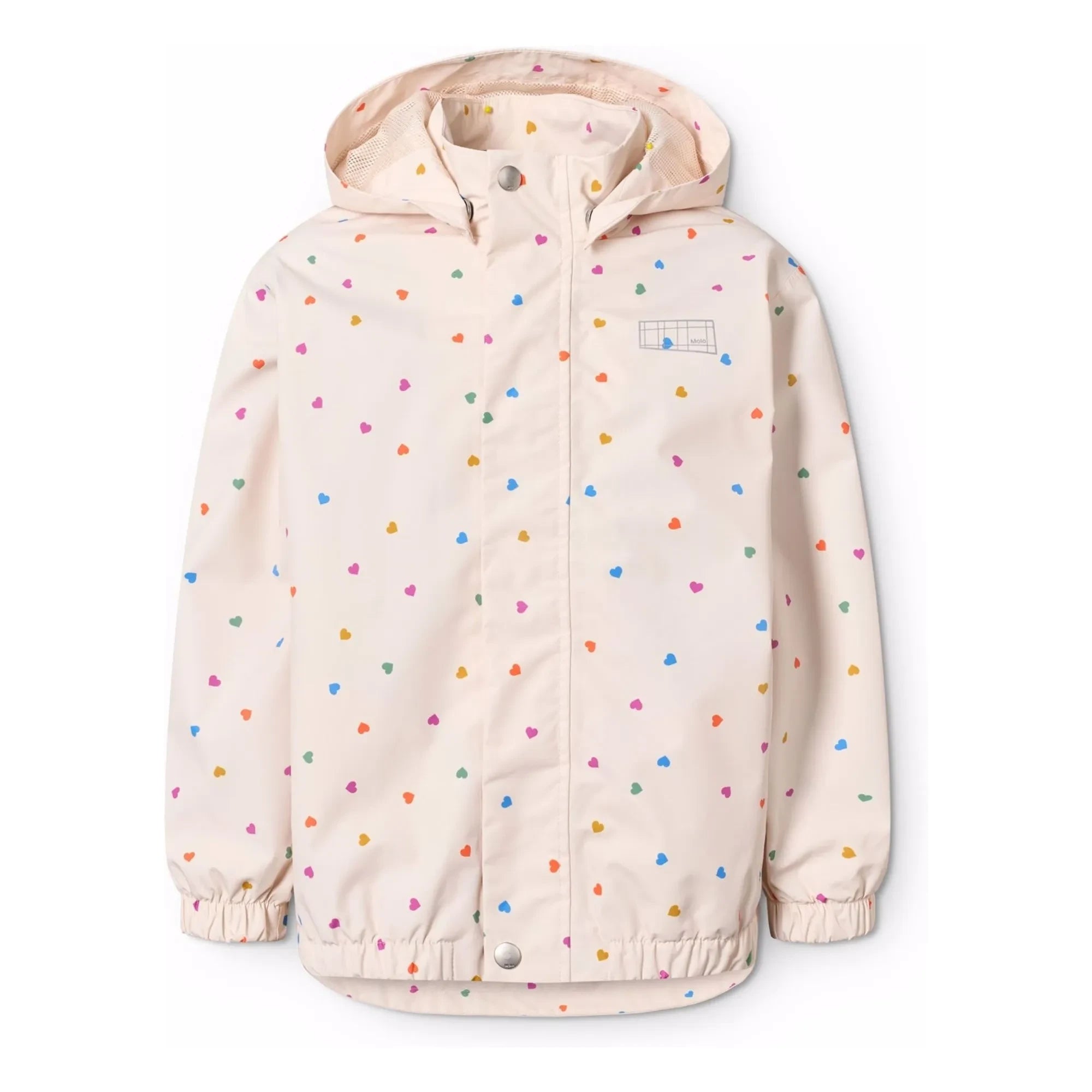 Molo - Waiton Cœurs Regenjacke aus recycelten Fasern | Blassrosa