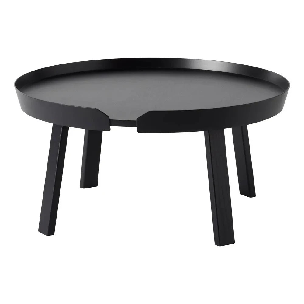 Muuto - Schwarzer runder Couchtisch
