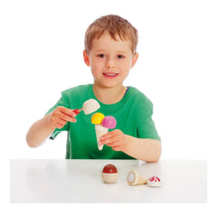 Erzi - Spielzeug-Eiscreme - 8 Teile