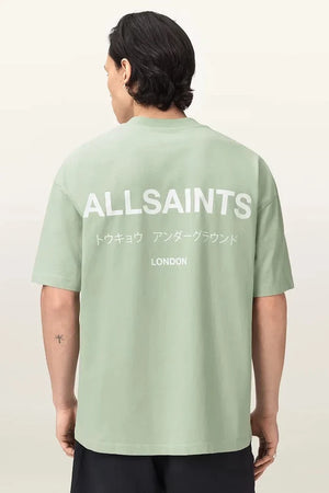AllSaints Herren Baumwoll Oversize T-Shirt