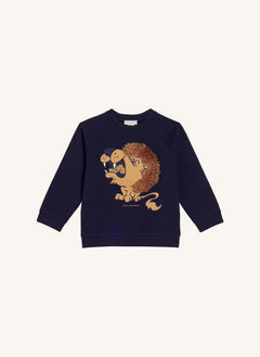 Stella McCartney Kids - Löwen-Sweatshirt | Dunkelblau