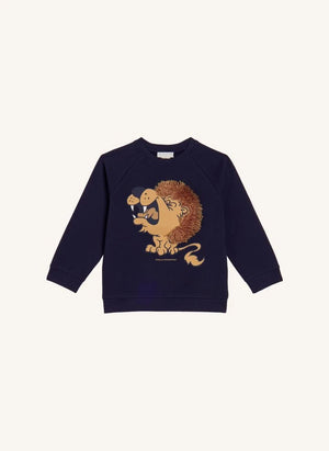 Stella McCartney Kids - Löwen-Sweatshirt | Dunkelblau
