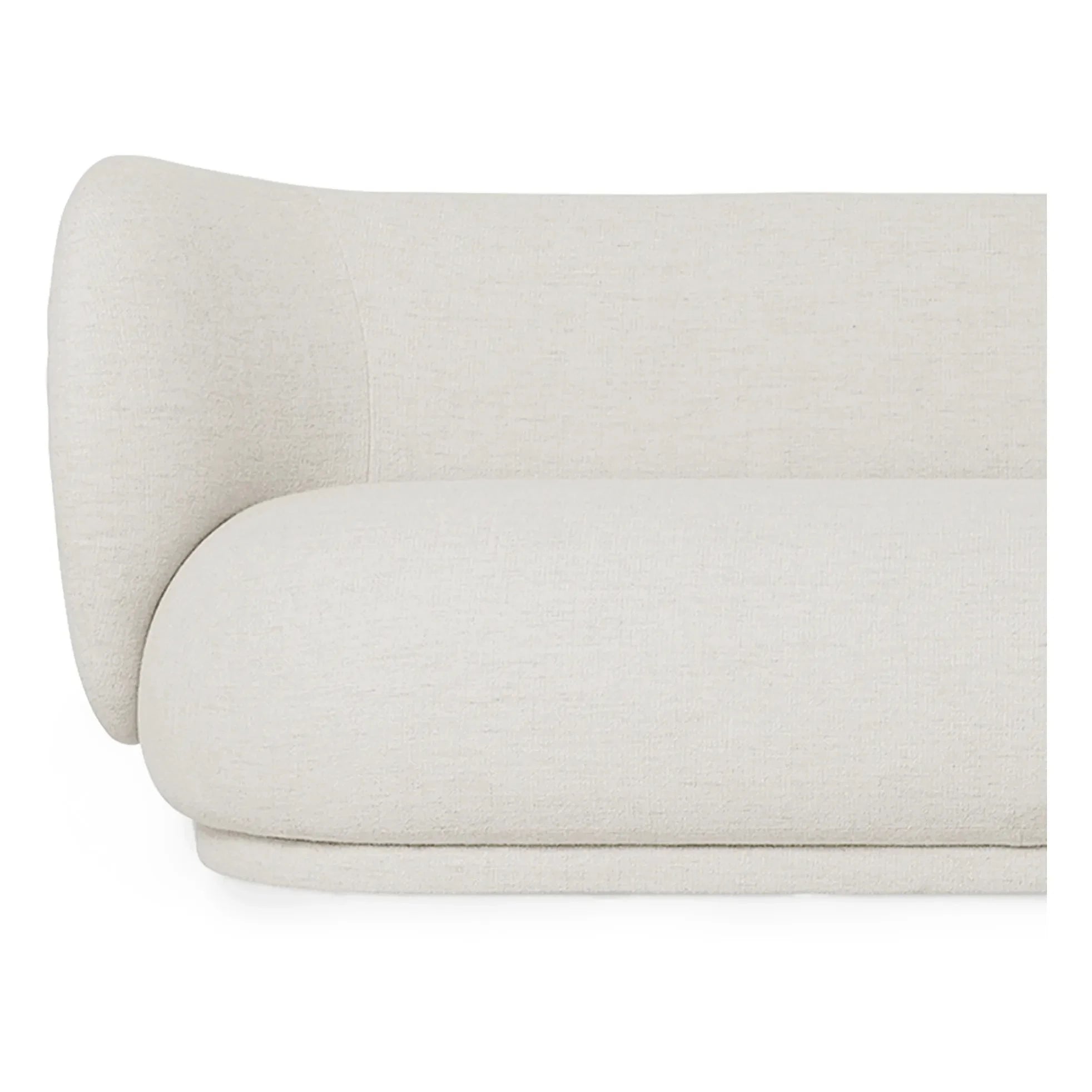 Ferm Living – Rico 3-Sitzer Sofa mit Bouclé-Bezug | Creme