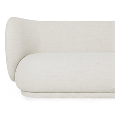 Ferm Living – Rico 3-Sitzer Sofa mit Bouclé-Bezug | Creme