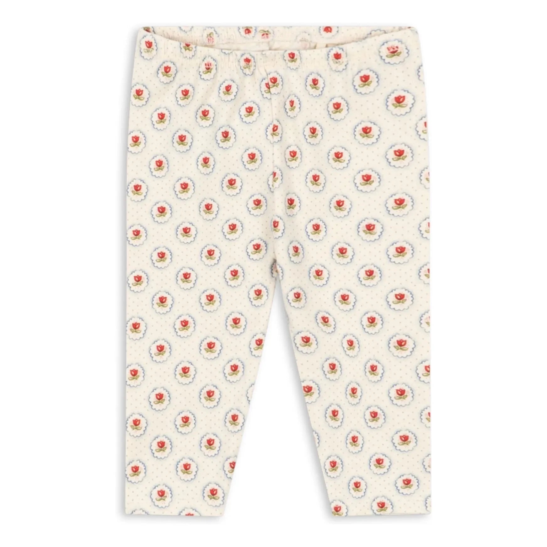 Konges Sløjd - Geometrische Leggings Bio-Baumwolle | Ecru