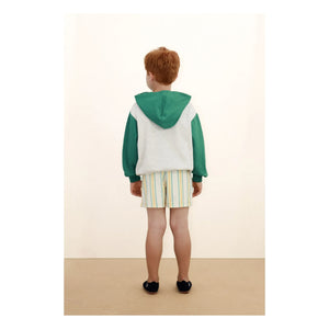 Tinycottons - Gestreifte Shorts | Weiß