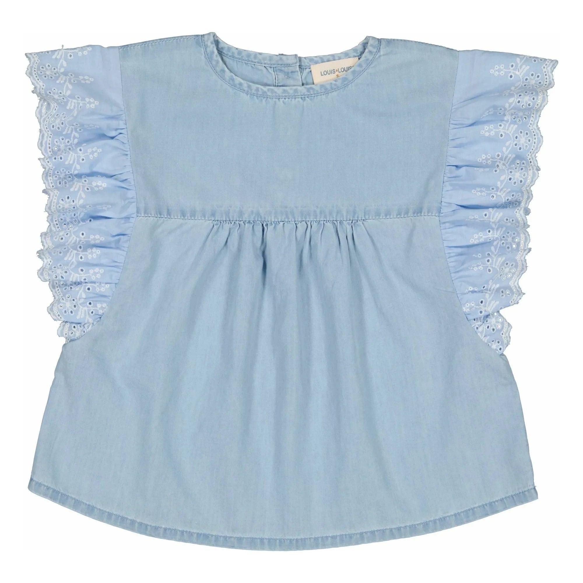 Louis Louise - Jasmin Denim Bluse | Blau