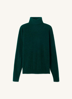 American Vintage - Raxow Wollpullover mit Rollkragen | Dunkelgrün