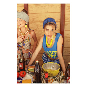 Sisters Department - Olivia Baumwoll-Top | Blau