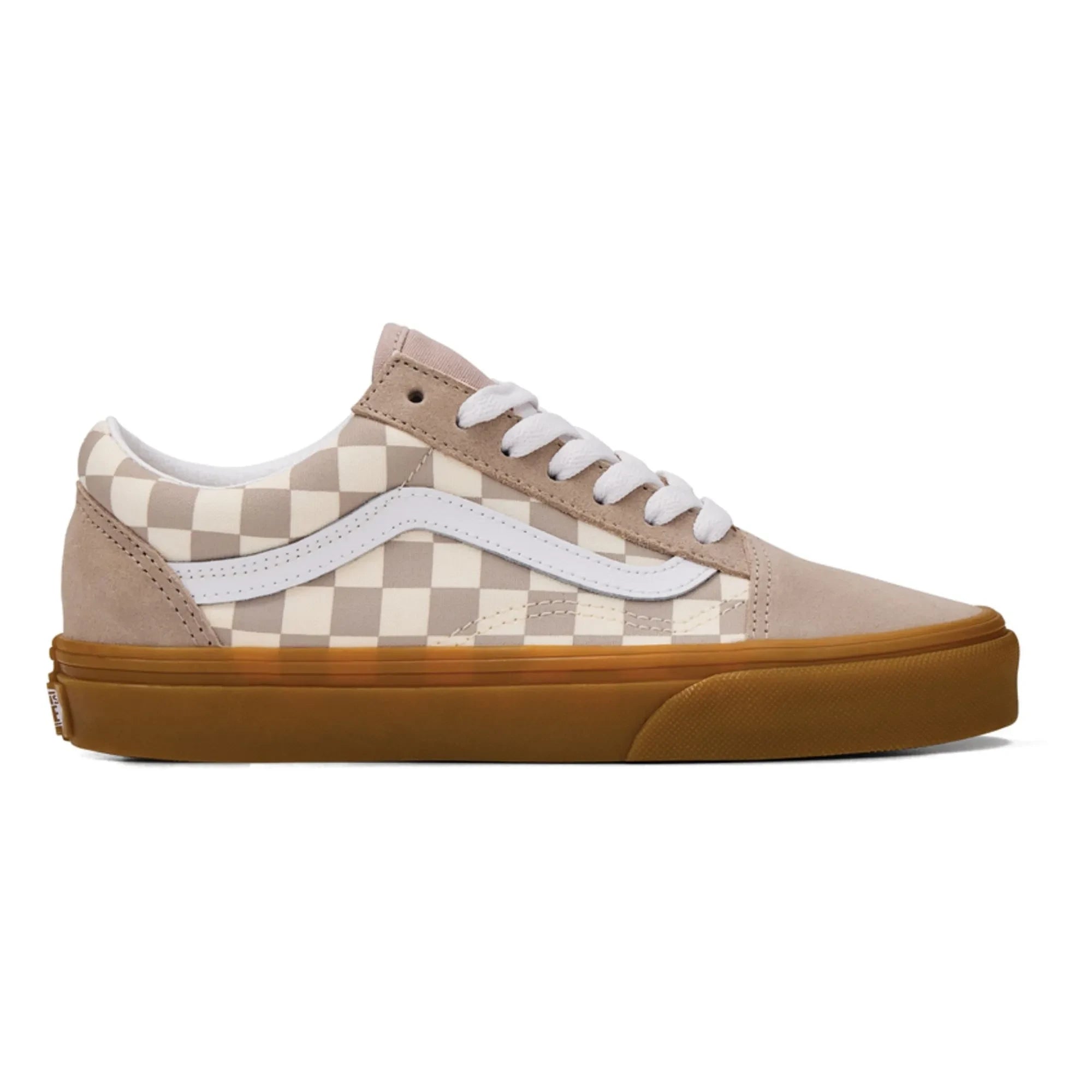 Vans - Sneaker-Schnürsenkel Old Skool Gum Check J | Hellbraun