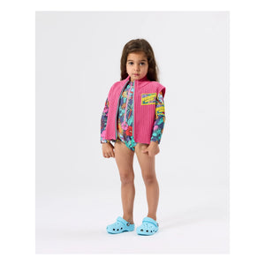 Goldie + Ace - Paradise Langarm-Badeanzug | Marine