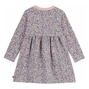 Petit Bateau - Sweatkleid mit Blumenmuster | Rosa