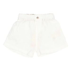 Búho – Leinen-Shorts | Weiß