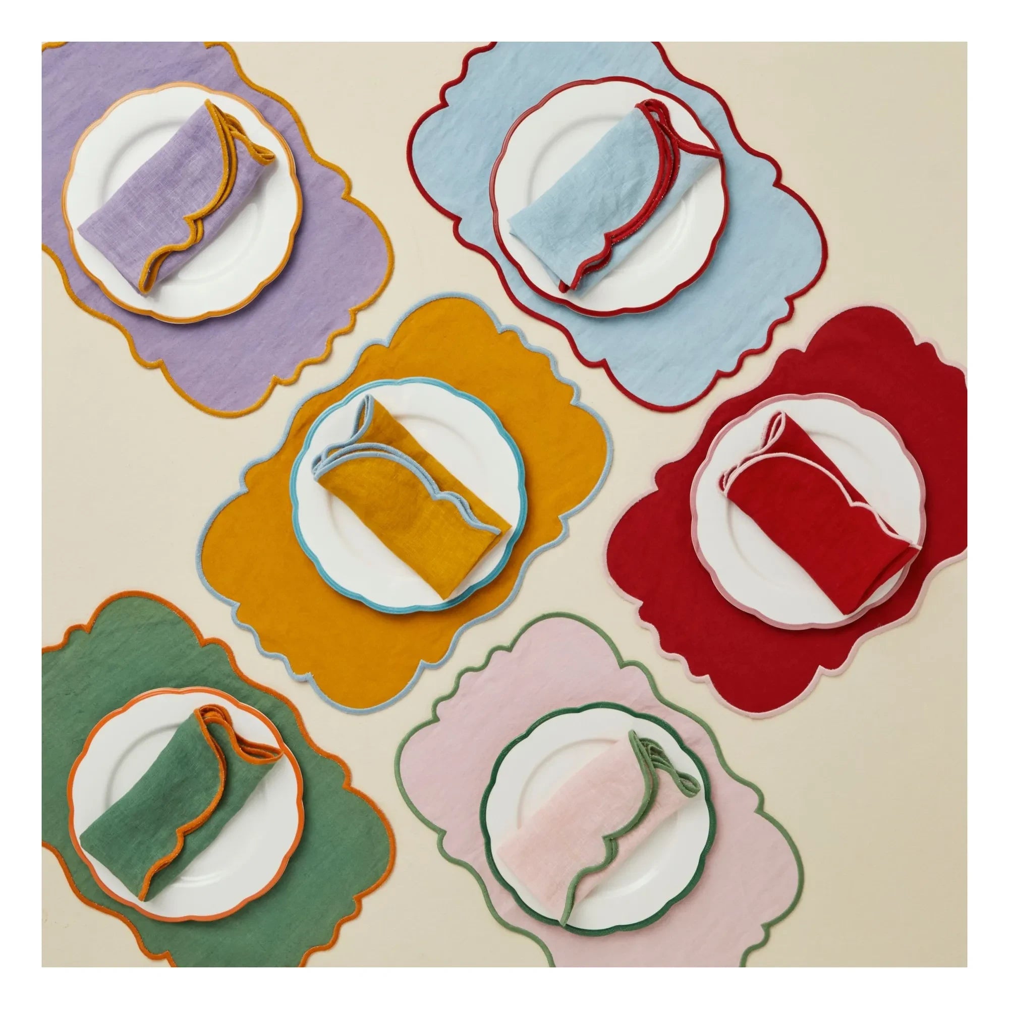 Bitossi - Platzsets - 2er Set | Rosa