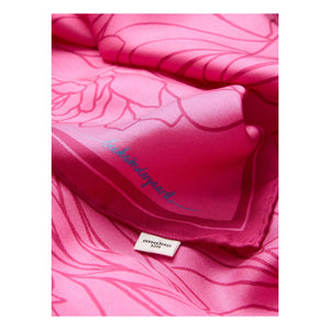 Becksöndergaard - Stencia Lale Seidenschal | Fluoreszierendes Pink