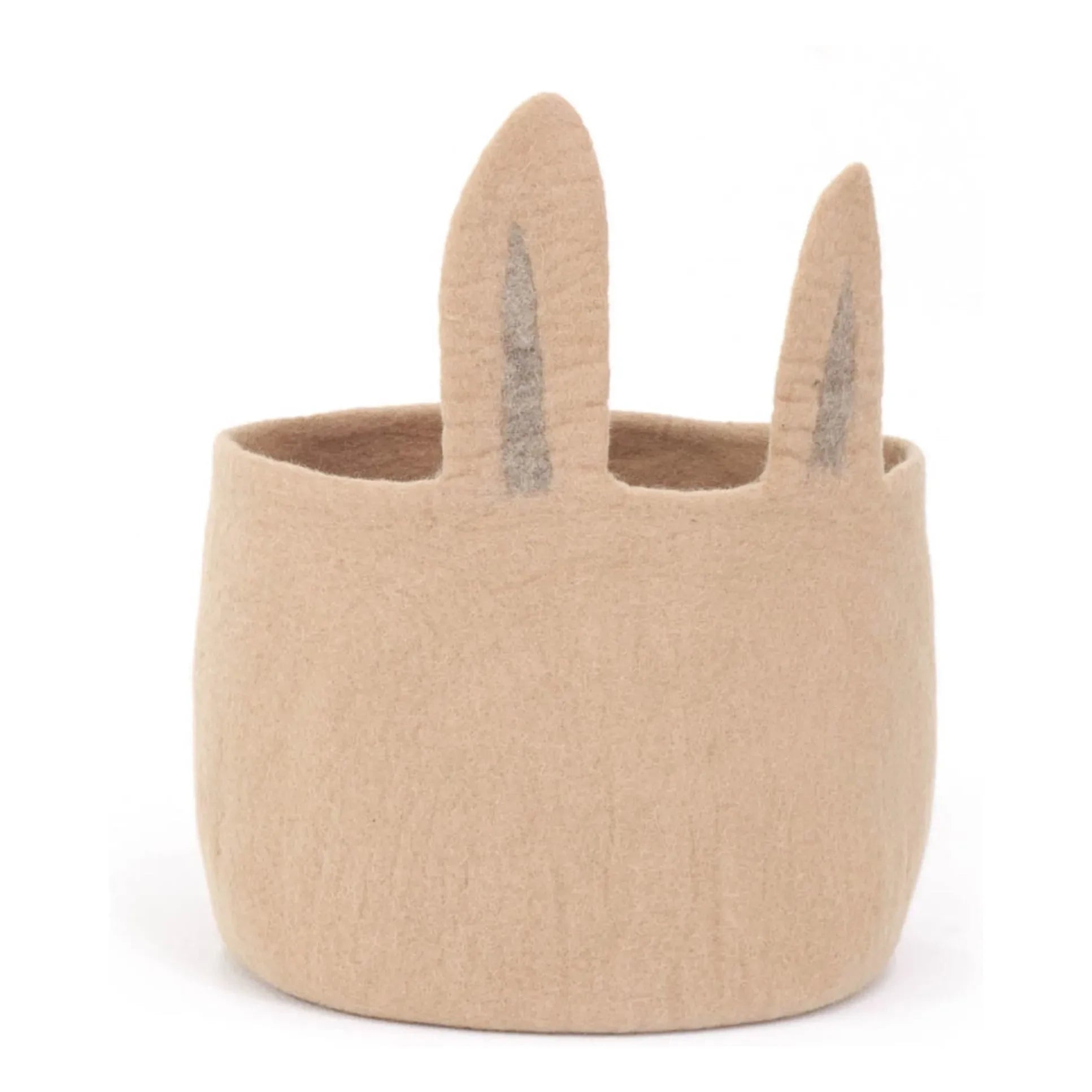 Muskhane - Hase Filz-Aufbewahrungskorb | Beige