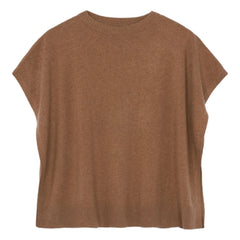 Bompard - Kaschmir-Poncho mit Schiffsausschnitt | Karamell
