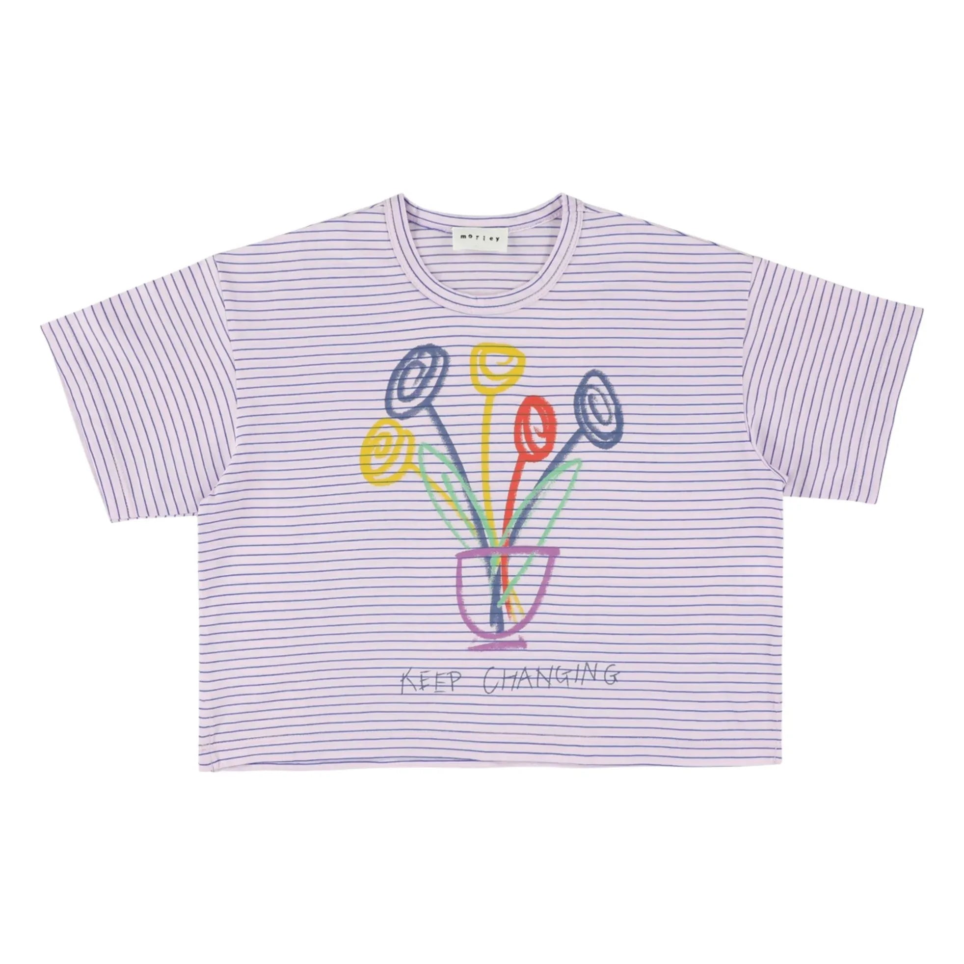 Morley - Warschau Gestreiftes T-Shirt | Flieder