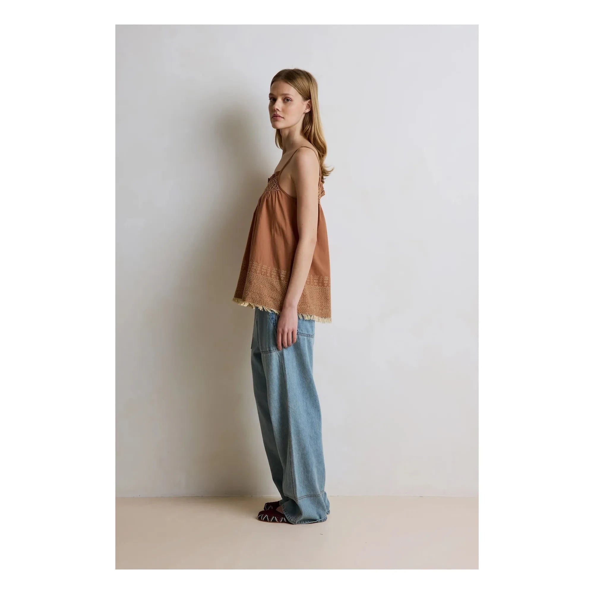 Hod - Top Lexa Baumwolle | Haselnuss