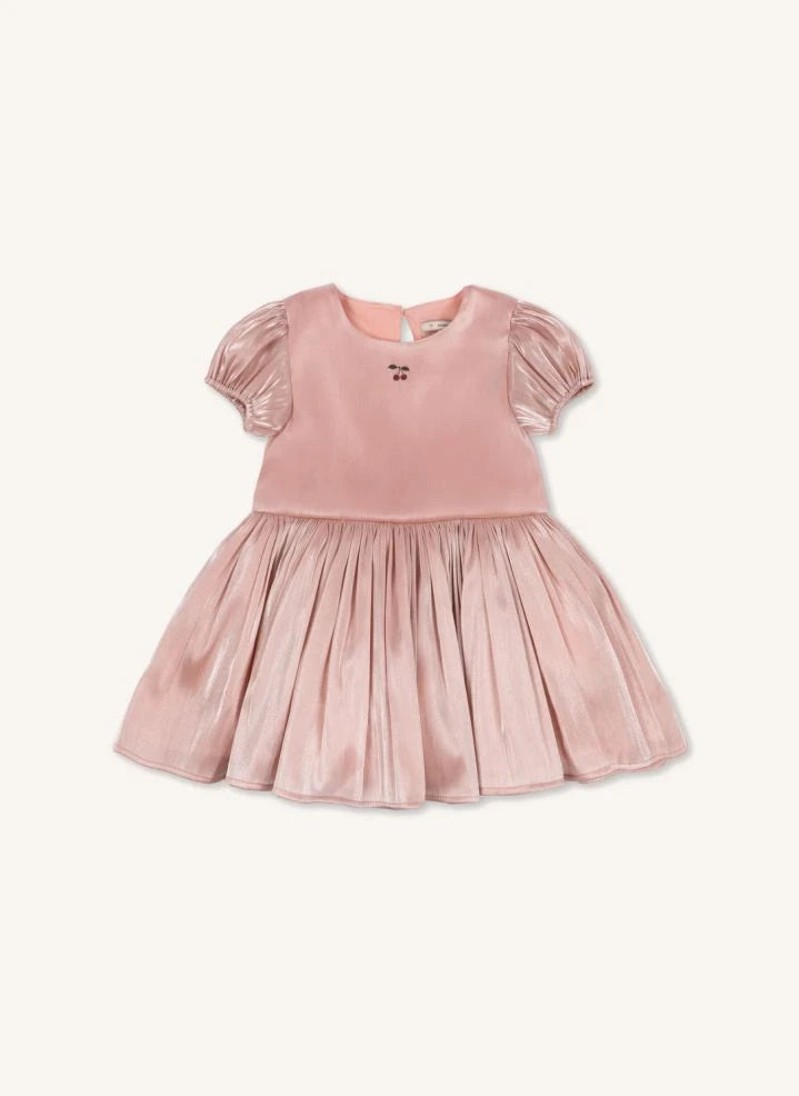 Konges Sløjd - Fia Satin Kleid | Rosa