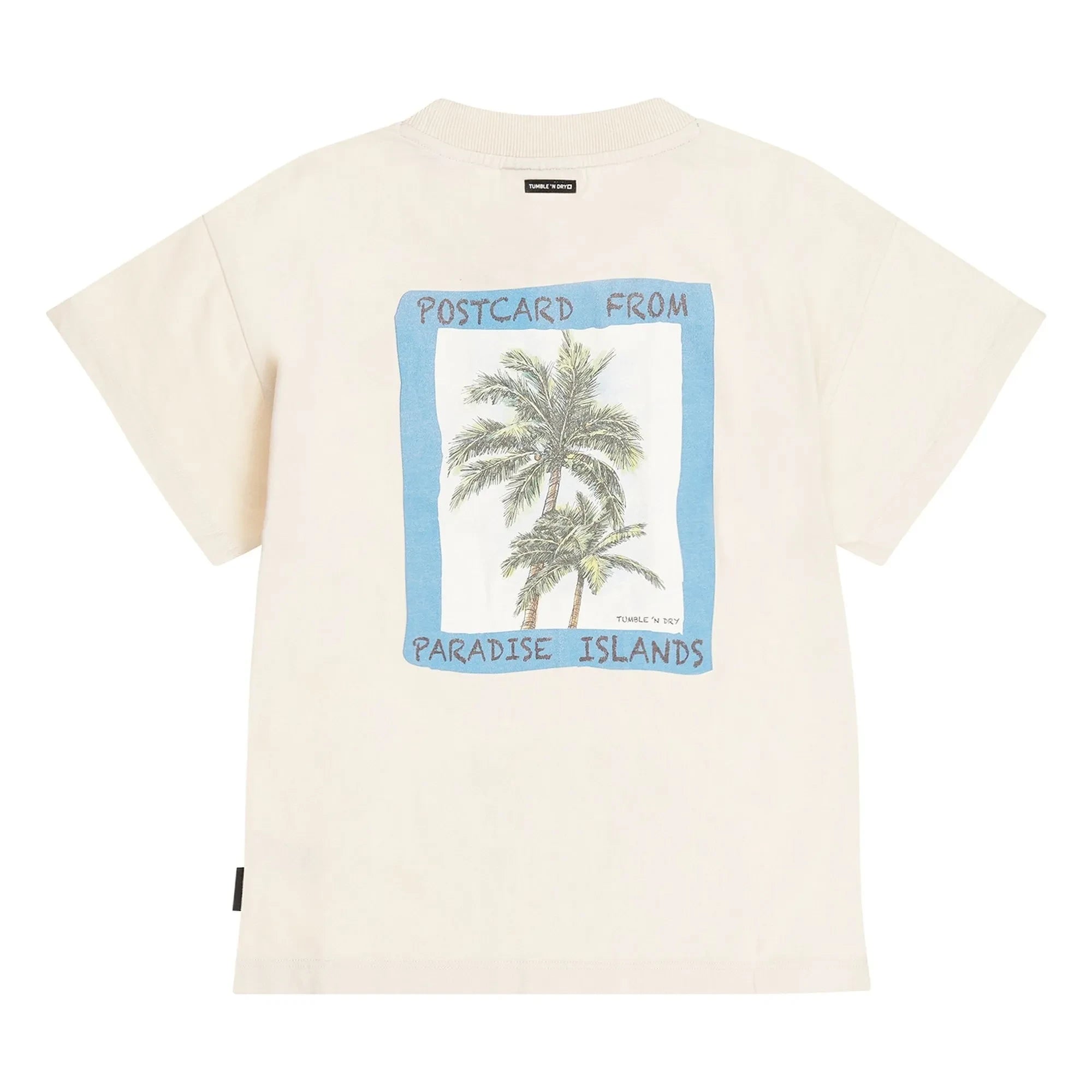 Tumble N'Dry – Paradise Islands Oversize T-Shirt aus Bio-Baumwolle | Ecru