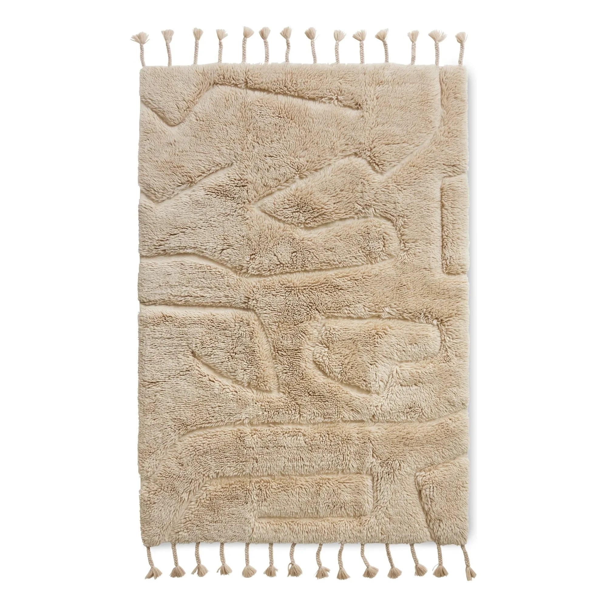 HKliving - Unendlicher Wollteppich | Creme