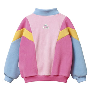 Goldie + Ace - Renk Bloklu Polar Sweatshirt | Mavi