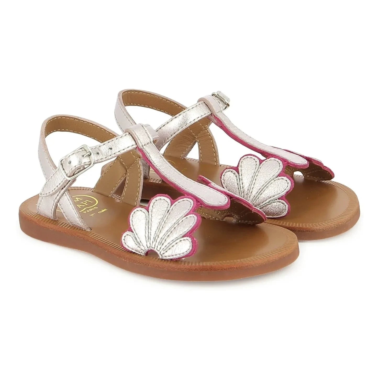 Pom d'Api - Plagette Bloom Sandalette | Rosa