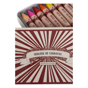 Konges Sløjd - Carnaval Naturwachs-Malstifte - 10er-Set | Rot