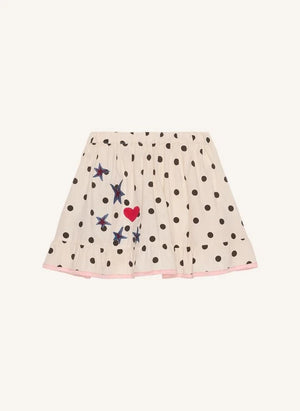 SISSEL EDELBO - Diana Pois Bio-Baumwollrock - Kinderkollektion | Creme