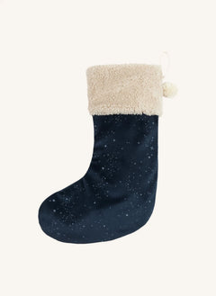 Nobodinoz - Velvet Weihnachtsstrumpf | Nachtblau