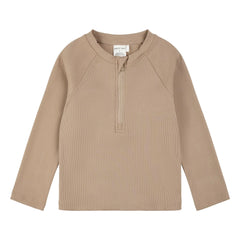 Petit Lem - Strukturiertes UV-Schutz-T-Shirt Recycelte Fasern | Beige