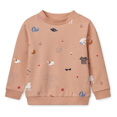 Liewood - Thora Paris Bio-Baumwoll-Sweatshirt | Pfirsich