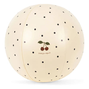 Konges Sløjd - Aufblasbarer Ballon mit marineblauen Punkten | Beige
