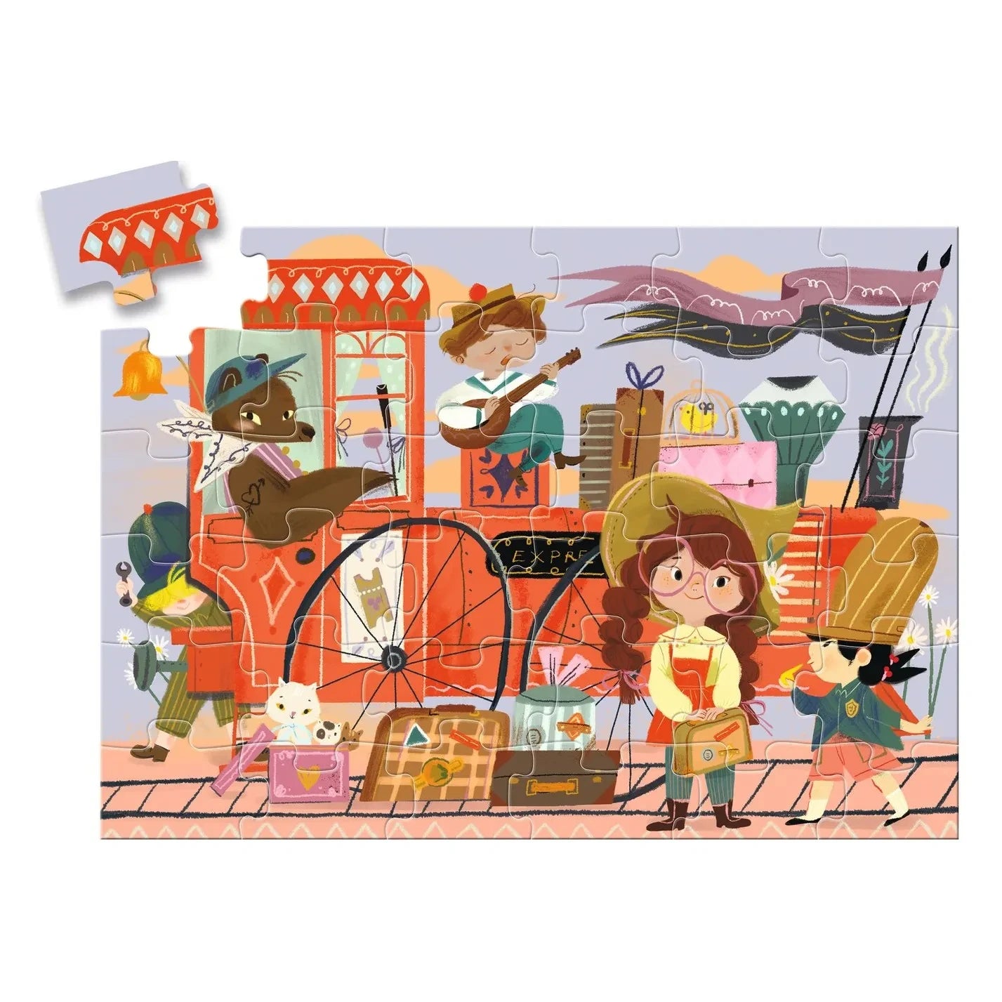 Djeco - "Mia'nın Yolculuğu" Puzzle - 36 Parça