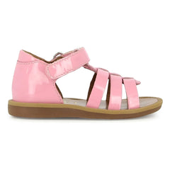 Pom d'Api - Poppy Riemchensandalen aus Lackleder | Rosa