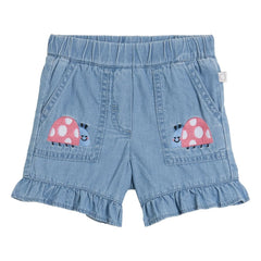 Stella McCartney Kids - Jeans-Shorts Marienkäfer Bio-Baumwolle | Blau