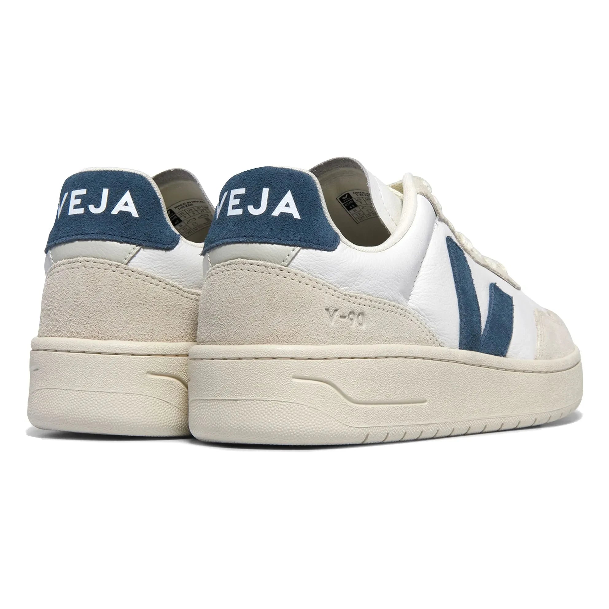 Veja - V-90 O.T. Leder-Sneaker | Blau