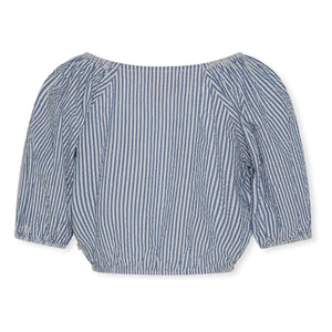 AO76 - Gestreifte Neha Bluse | Blau
