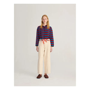 Bobo Choses – Gestreifte Strickjacke aus Bio-Baumwolle | Rot