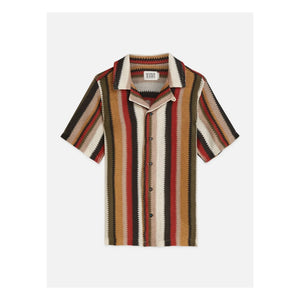 Scotch & Soda – Gestreiftes Netztrikot | Rot