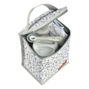 Béaba - Kirschblüten isolierte Lunchtasche | Grau