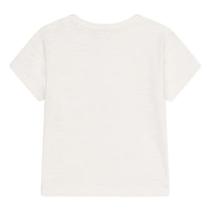 Petit Bateau - Marmiton Flammgarn-T-Shirt | Ecru