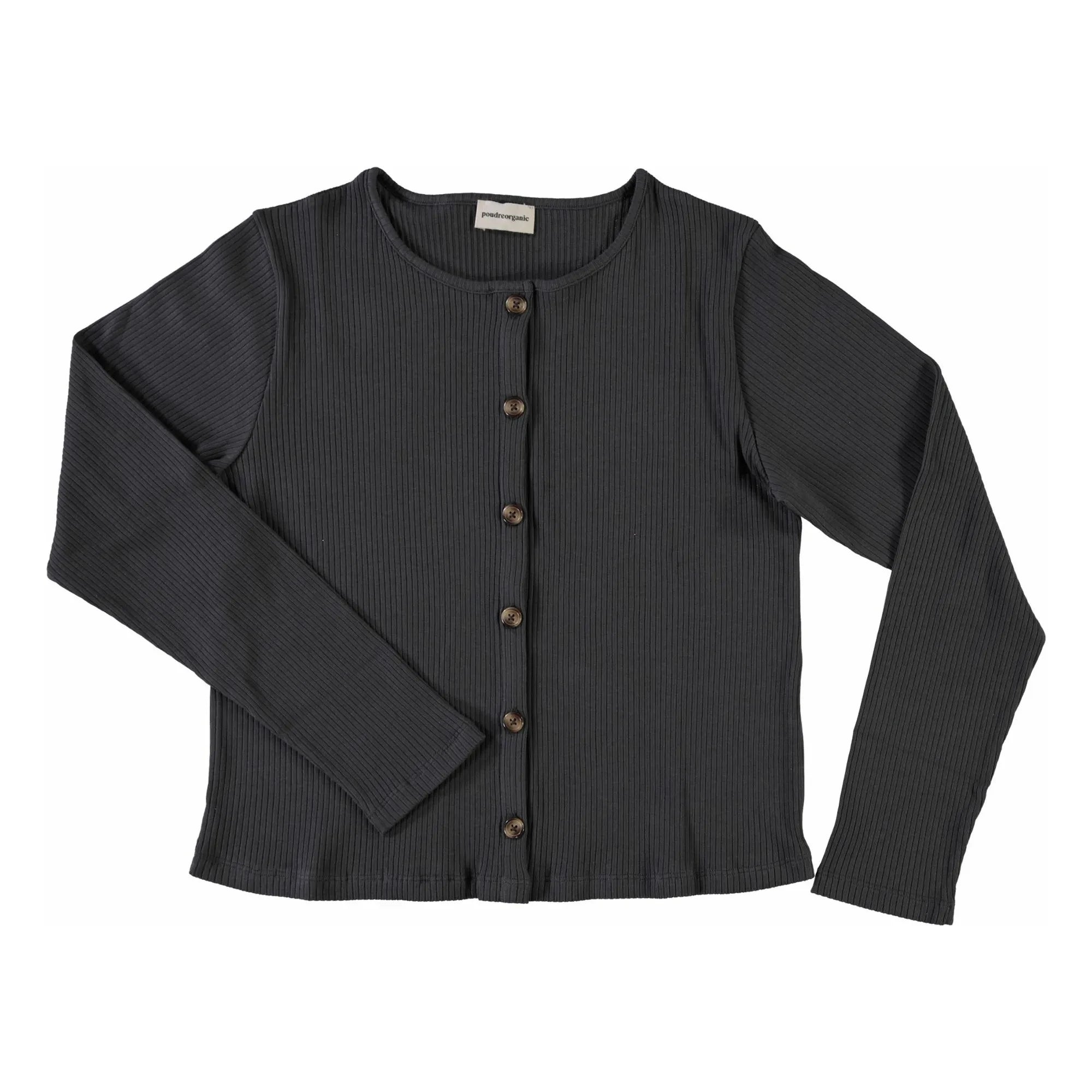 Poudre Organic - Gerippte Hélénie Strickjacke - Damenkollektion | Schwarz