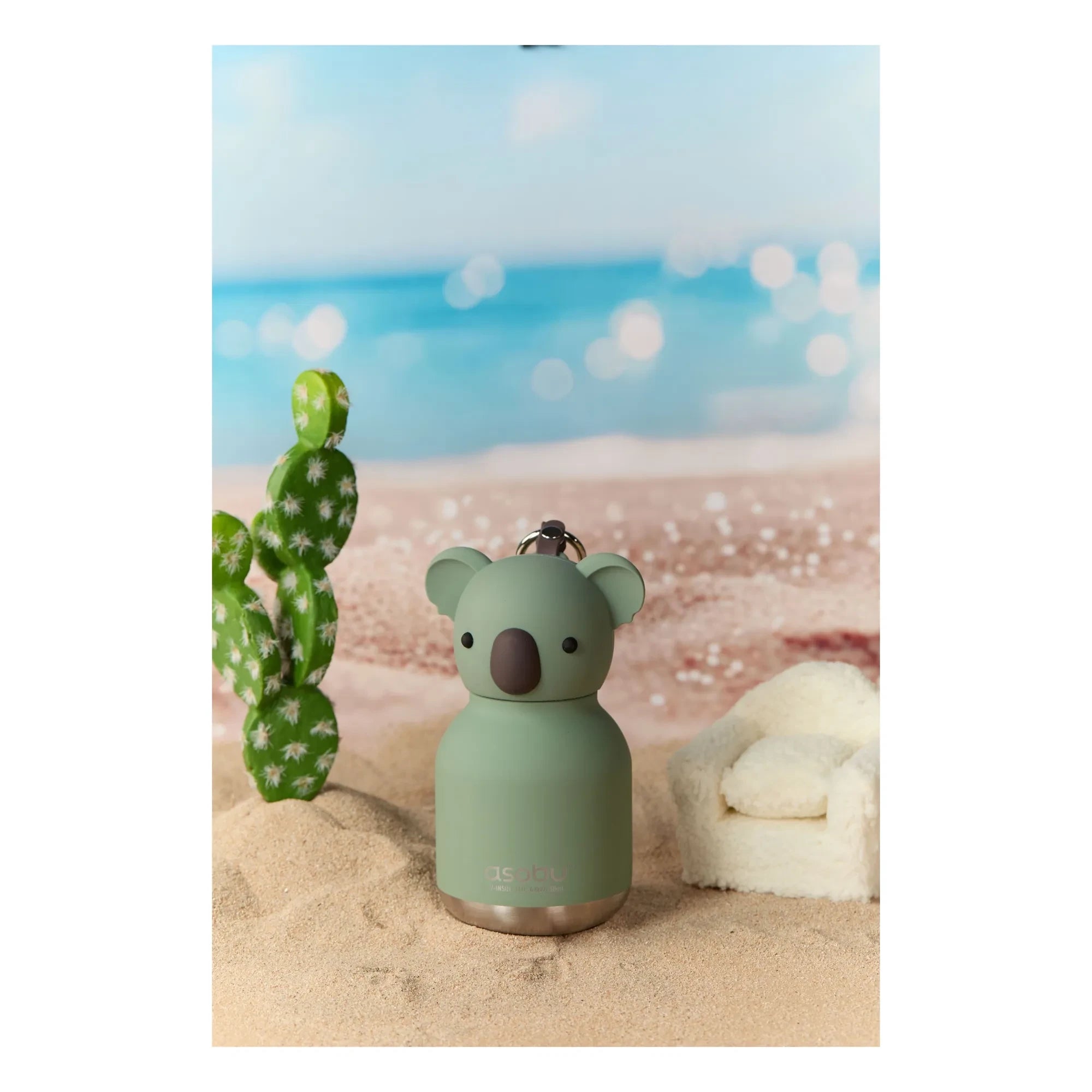 Asobu - Koala Edelstahl-Mini-Trinkflasche | Grau