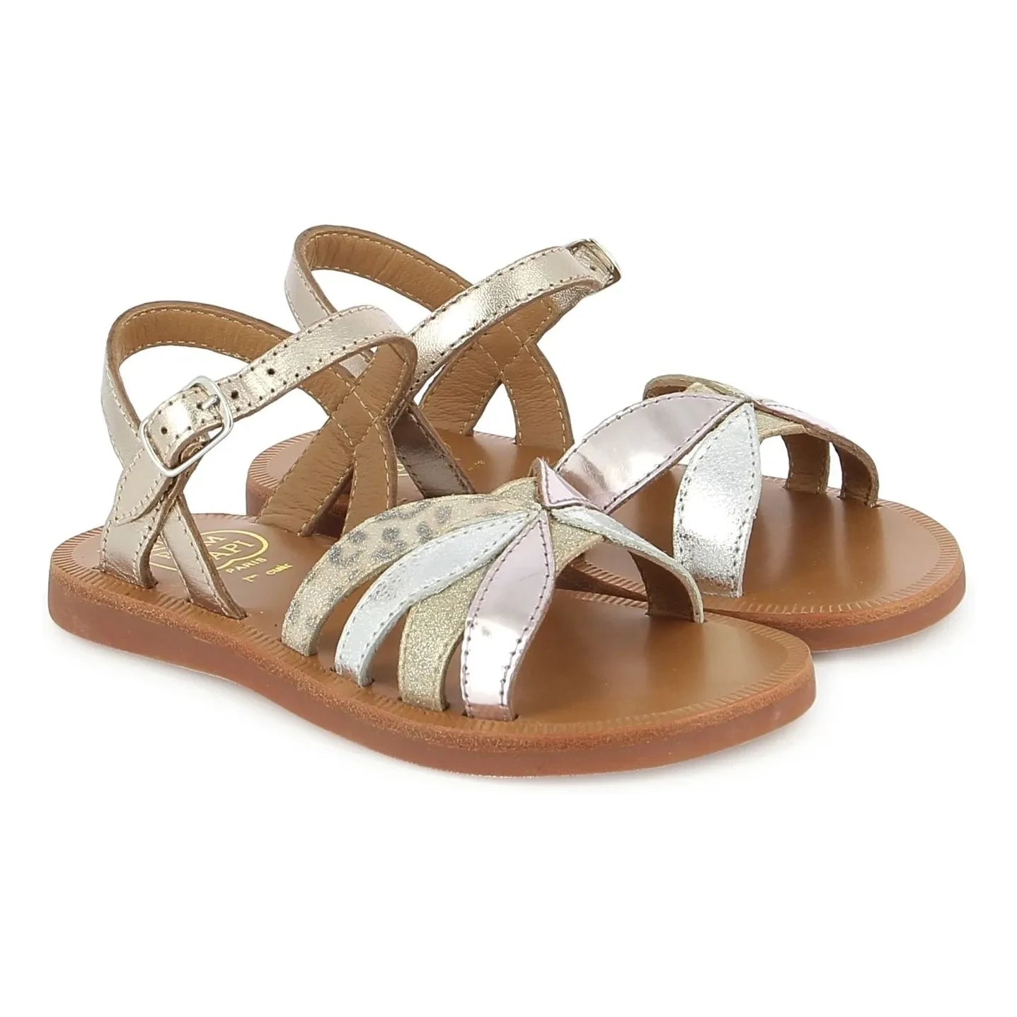 Pom d'Api - Plagette Oto Sandale | Silber